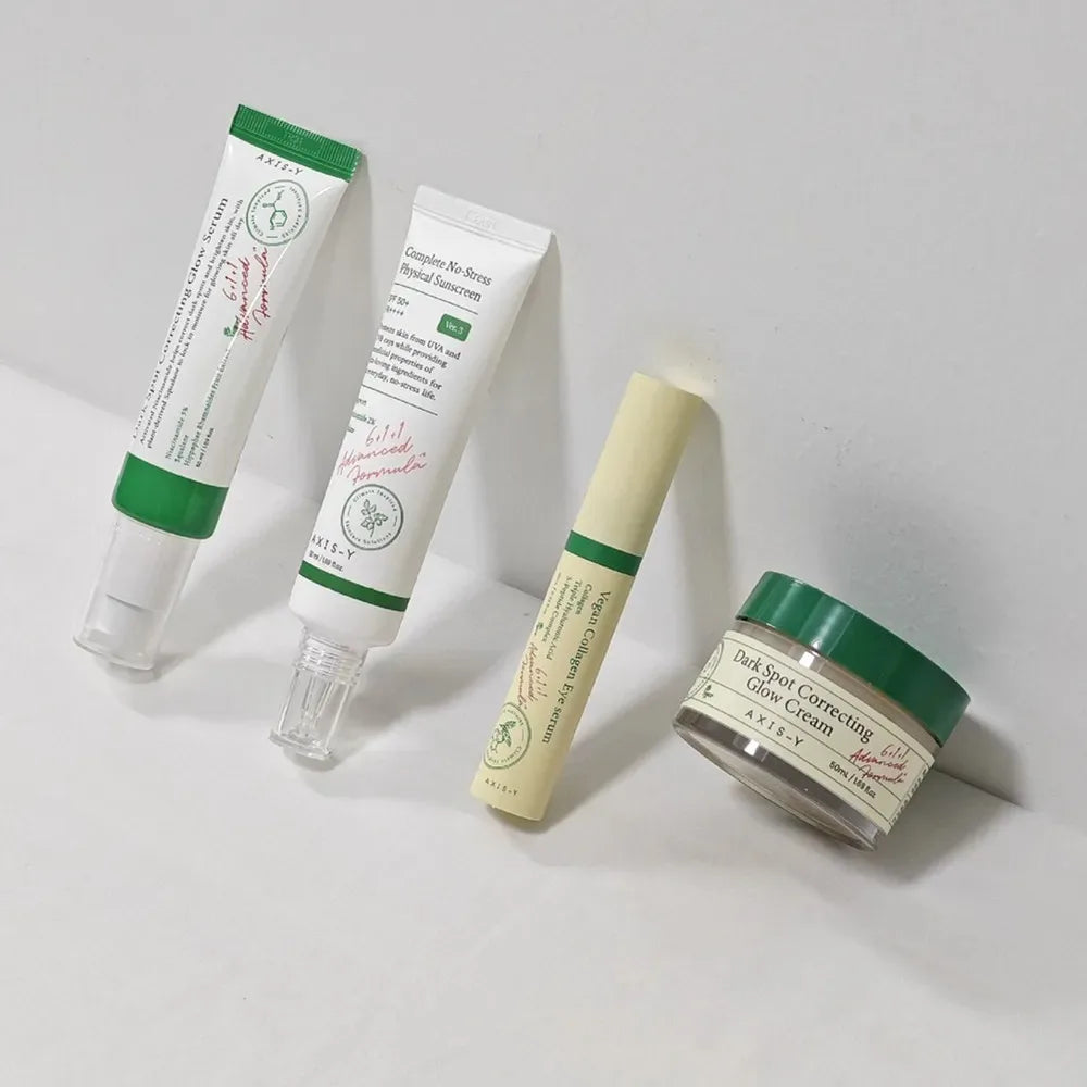 Skincare set with pore balancing and dark spot treatment products