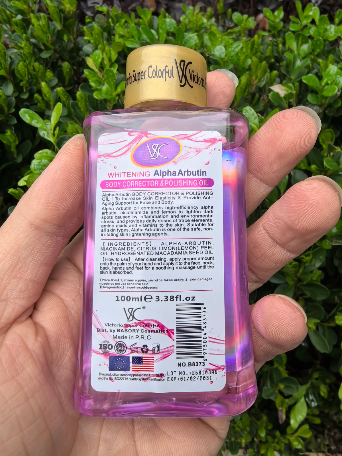VC Alpha X3 Arbutin Oil — 100 ml — product gallery image 3