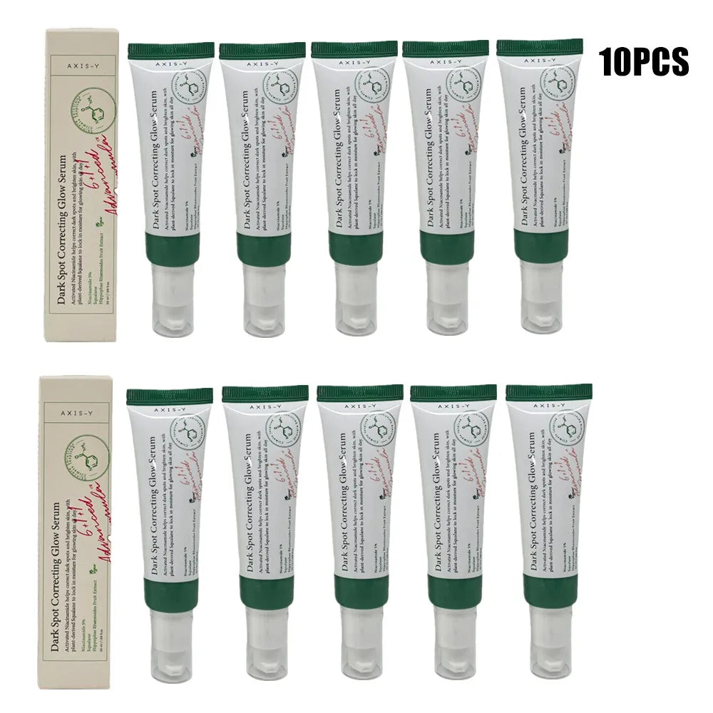 Dark spot correcting glow serum bottle with dropper