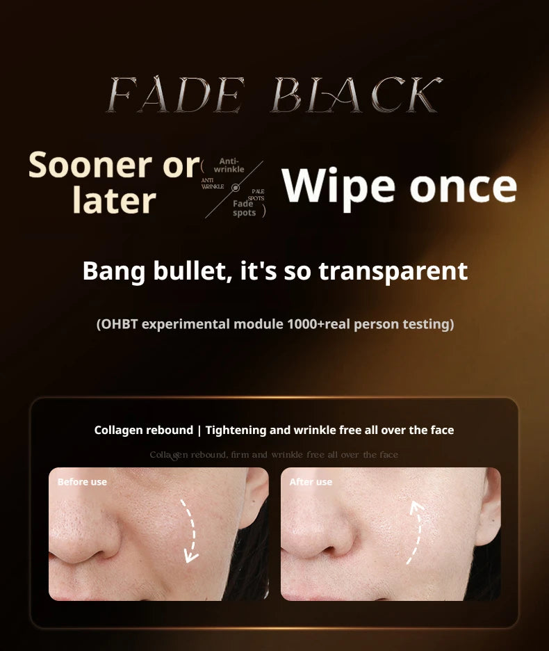OHBT Black and White Loose Face Cream tightens, anti-wrinkle, reduces fine lines, removes yellowing, hydrates and moisturizes