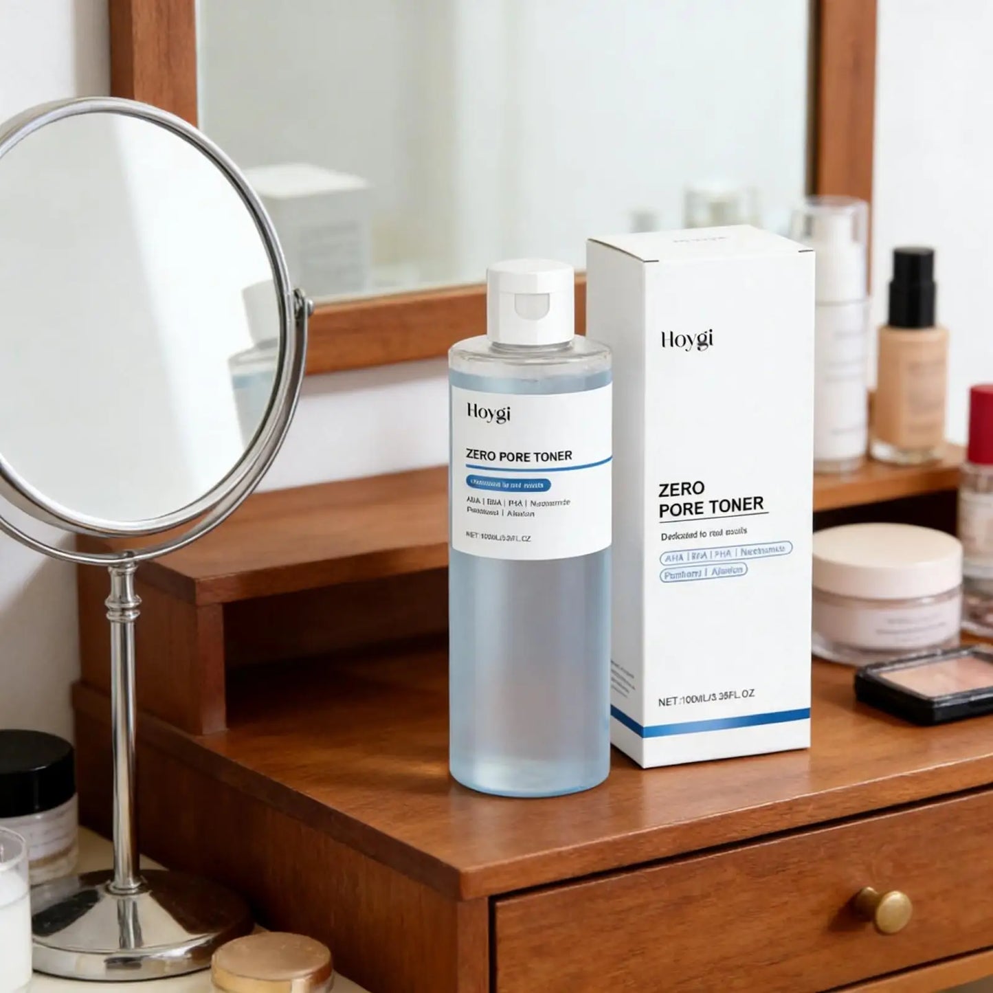 HOYGI — AHA BHA Pore Toner — Before and after pore refining results
