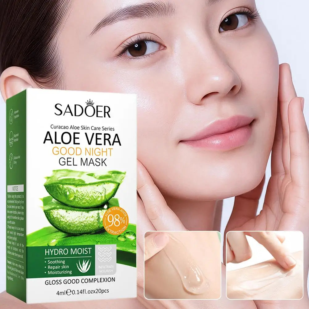 Aloe vera collagen gel overnight sleeping mask jar