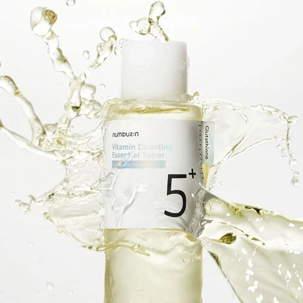 NUMBUZIN No.3+ & No.5+ Brightening Toner Bundle — Bifida Ferment & Niacinamide — Toner applied on skin brightening demo