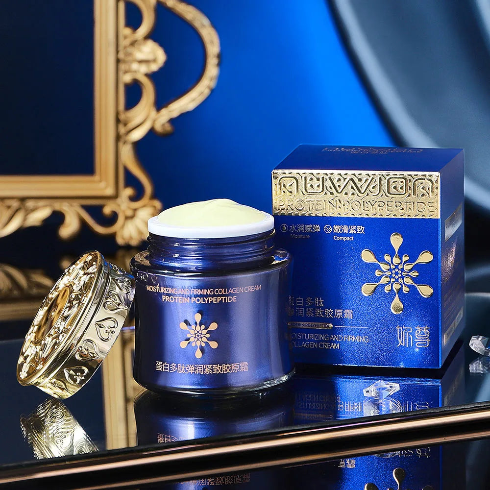 Protein Peptide Elastic Firming Collagen Cream Moisturizing Reduce Fine Lines Brightening Skin Beauty Face Cream Korea Skincare
