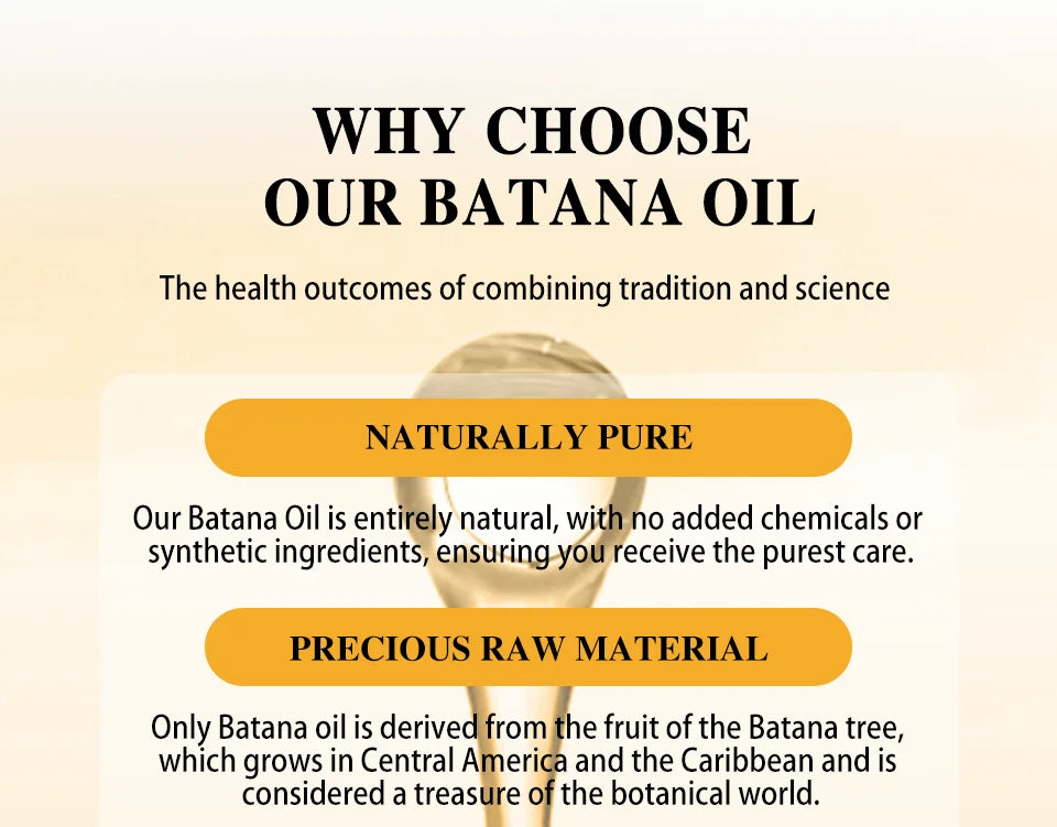 Bottle of pure batana oil for hair growth, shine, and healthy hair.