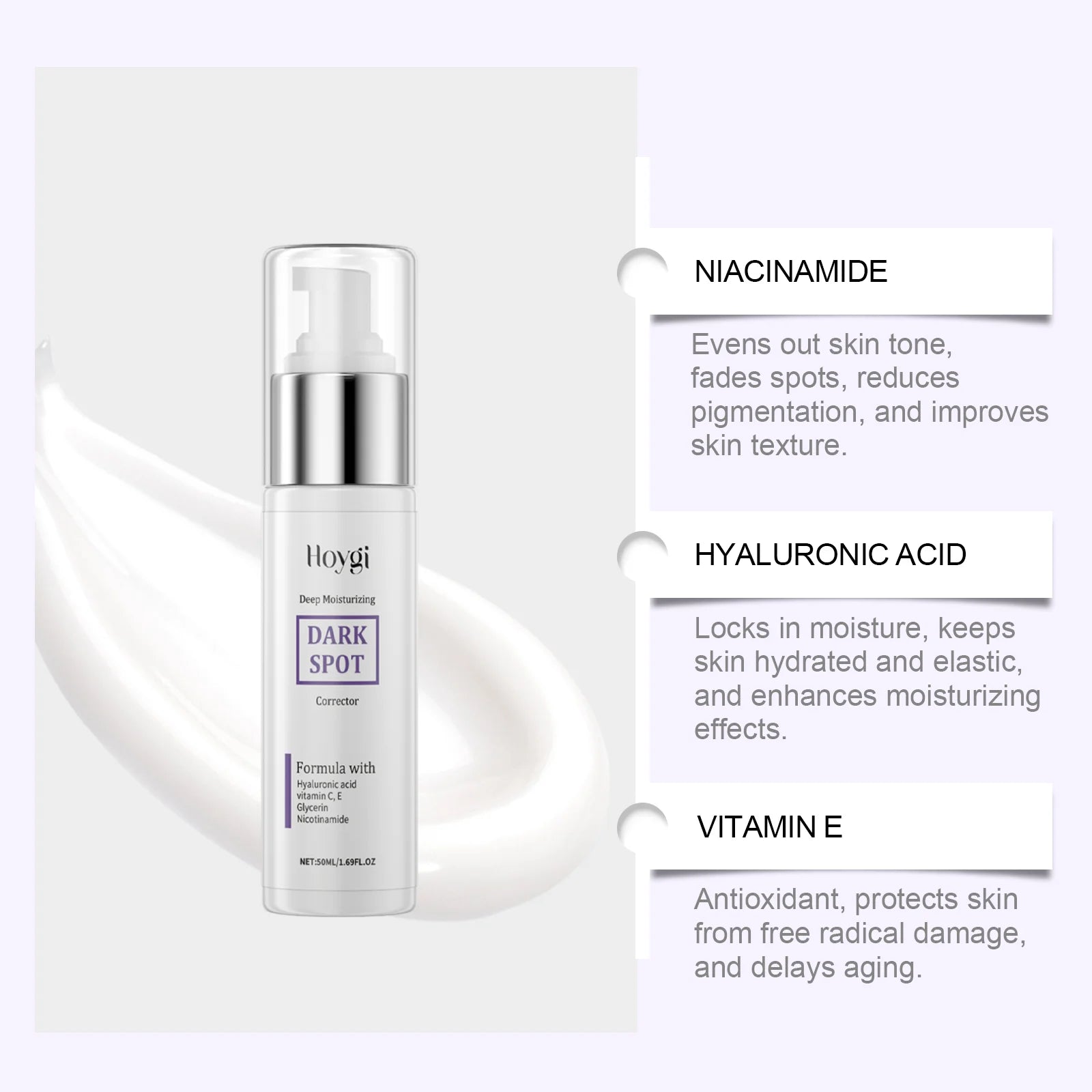 HOYGI — Fading Spot Body Lotion — Product ingredient brightening complex visual