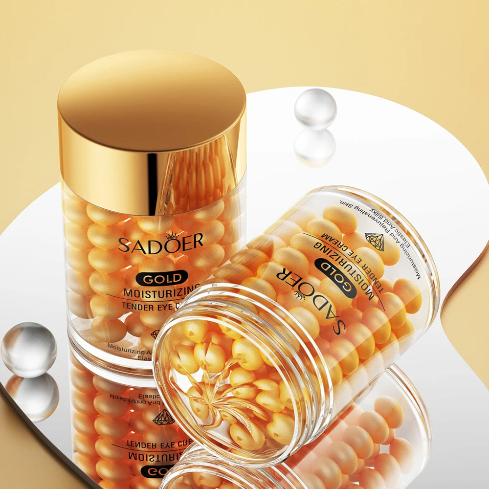 SADOER 24K Golden Eye Cream Anti Dark Circles Wrinkles Moisturizing Hydrating Anti-aging Creams Eyes Skin Care