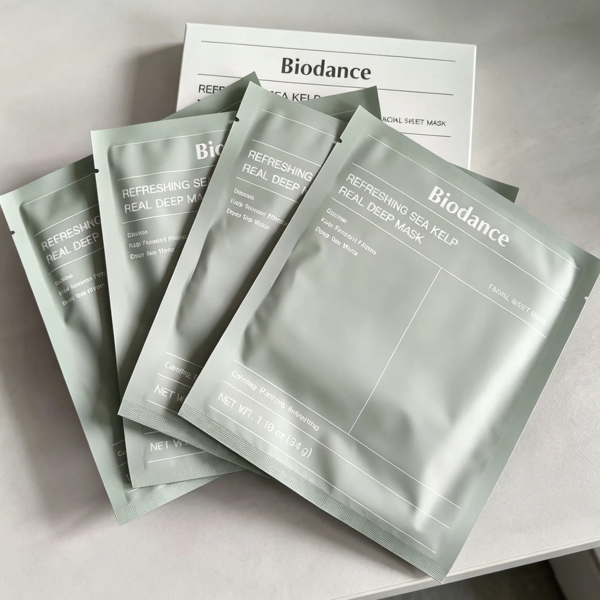 Facial essence mask for deep hydration and skin firming, gentle for sensitive skin.