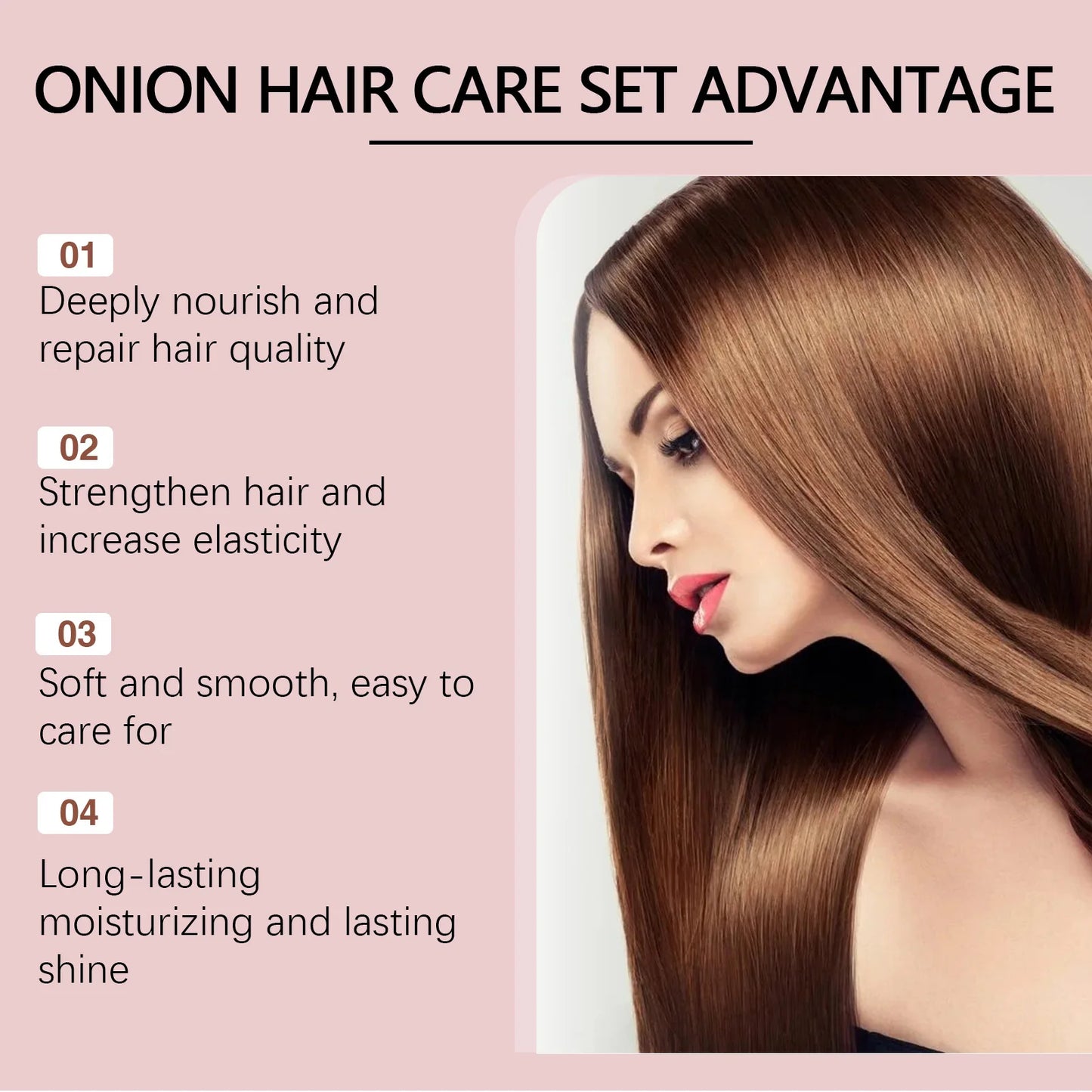 Onion Rosemary Shampoo & Conditioner Strengthening Hair Set