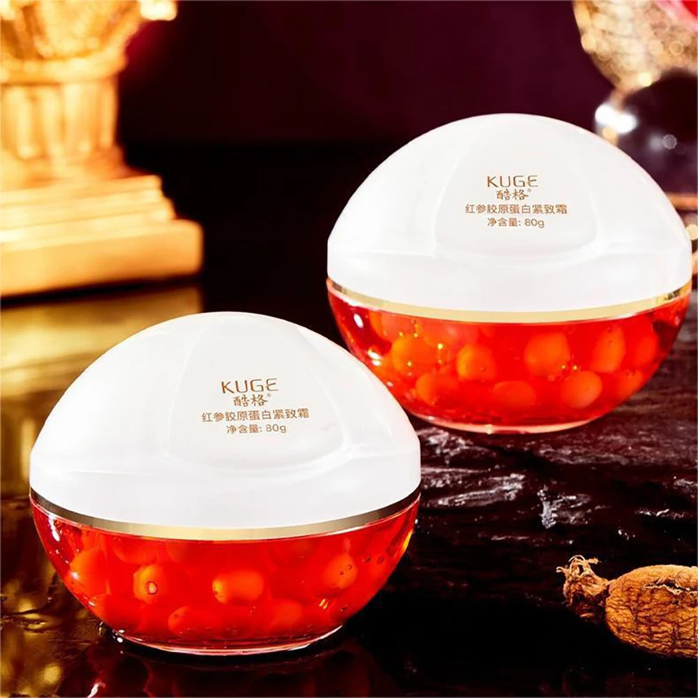 Red Ginseng Collagen Firming Cream Reduce Fine Lines Beauty Face Cream Moisturizing Oil Control For Facial Skin Care Products