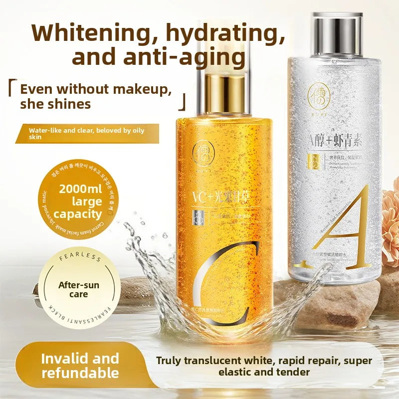 RUYI Arbutin Toner Radiant Water Hydrating Moisturizing Essence Yellowing Removal Brightening Pore Shrinking for Skin Care