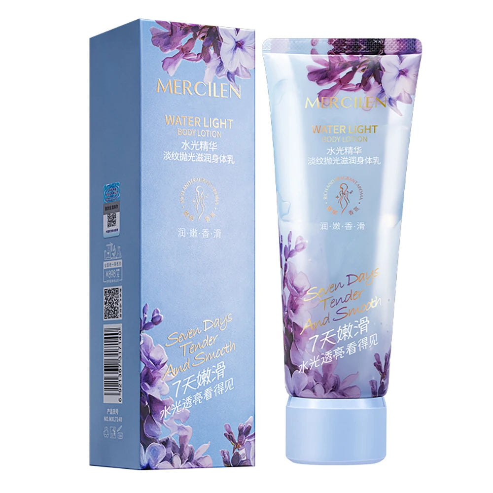 MERCILEN — Nourishing Brightening Body Lotion — Skincare benefits infographic