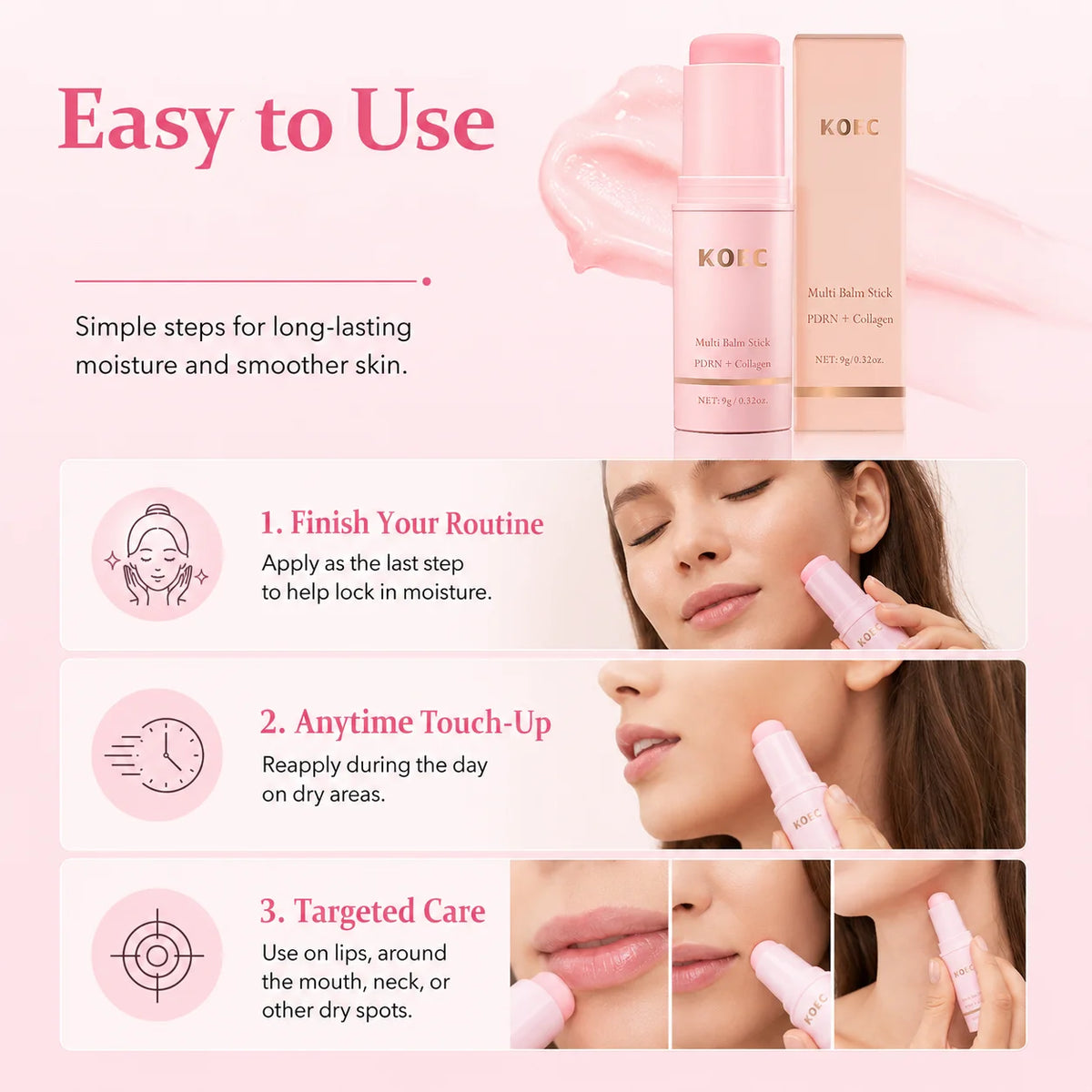 KOEC PDRN + Collagen Multi Balm Stick — 9 g — product gallery image 4