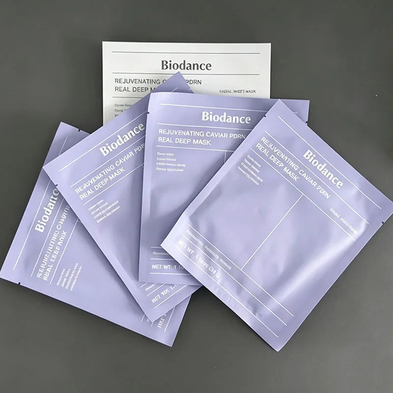 Facial collagen gel mask showing moisturizing cream texture, pore-minimizing and elasticity benefits