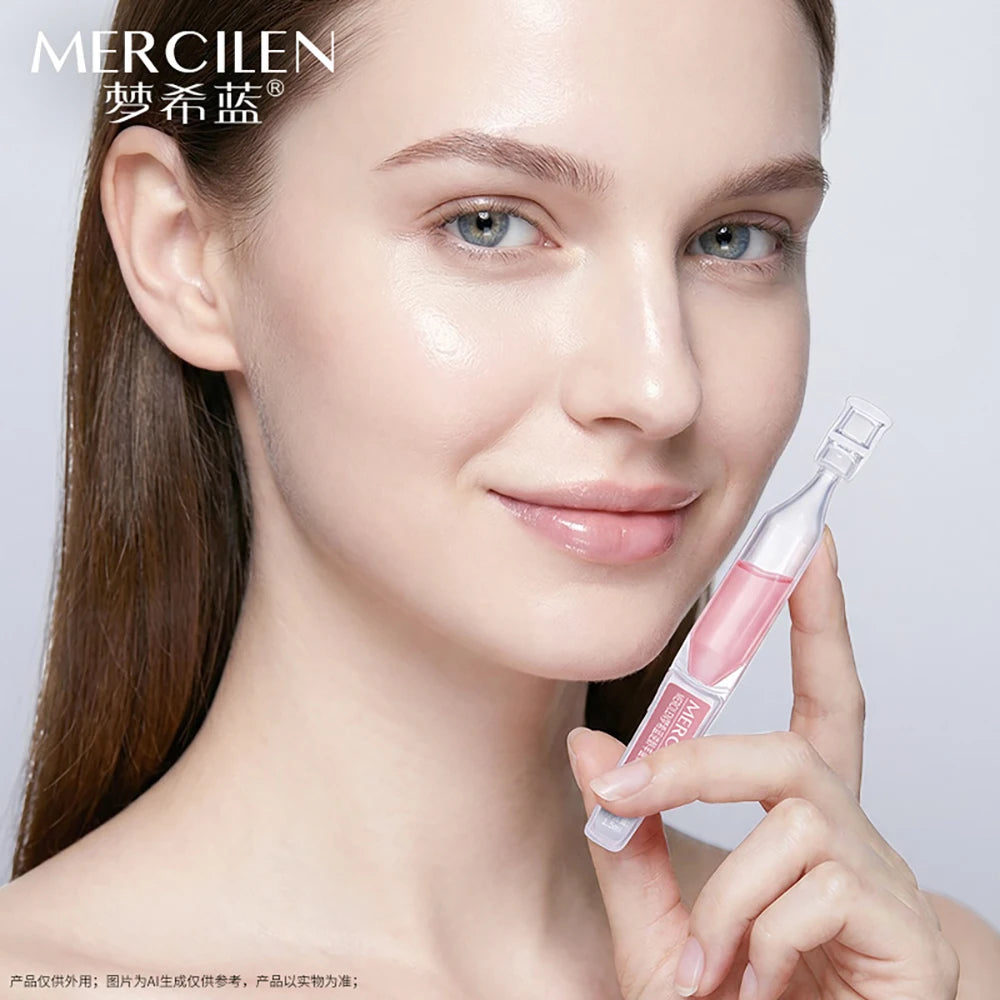 MERCILEN — Salmon PDRN Collagen Serum — Serum application on face