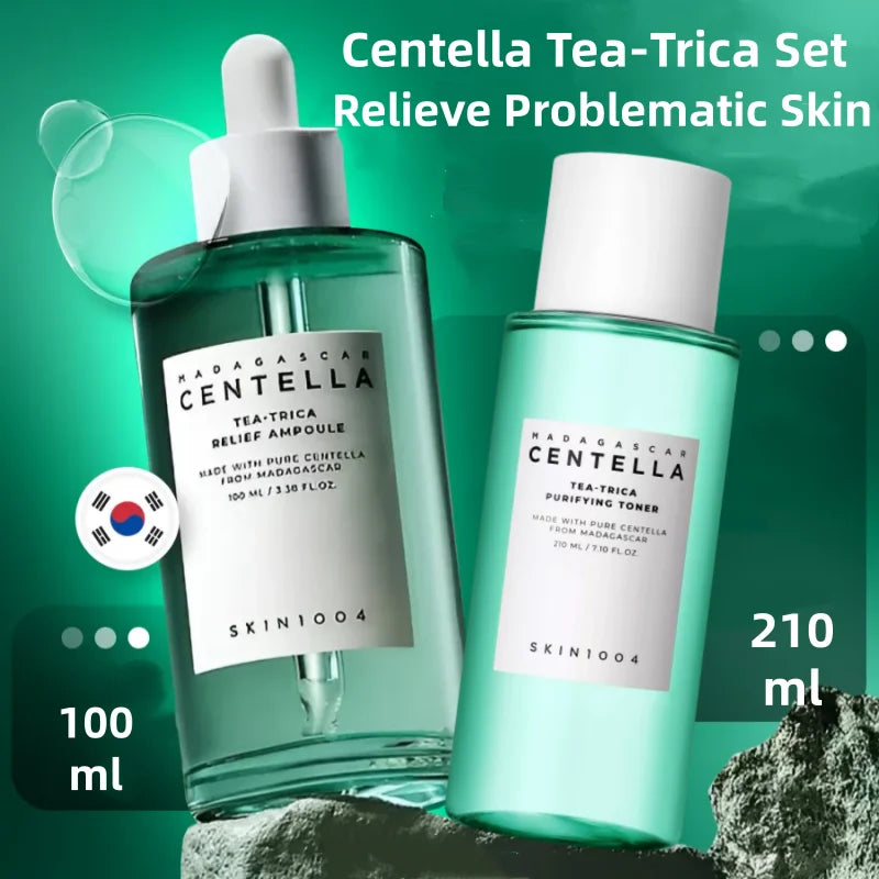 SKIN 1004 Centella Tea-Trica Acne Serum Set — Centella & Tea-Trica — Bottle front view with SKIN 1004 branding