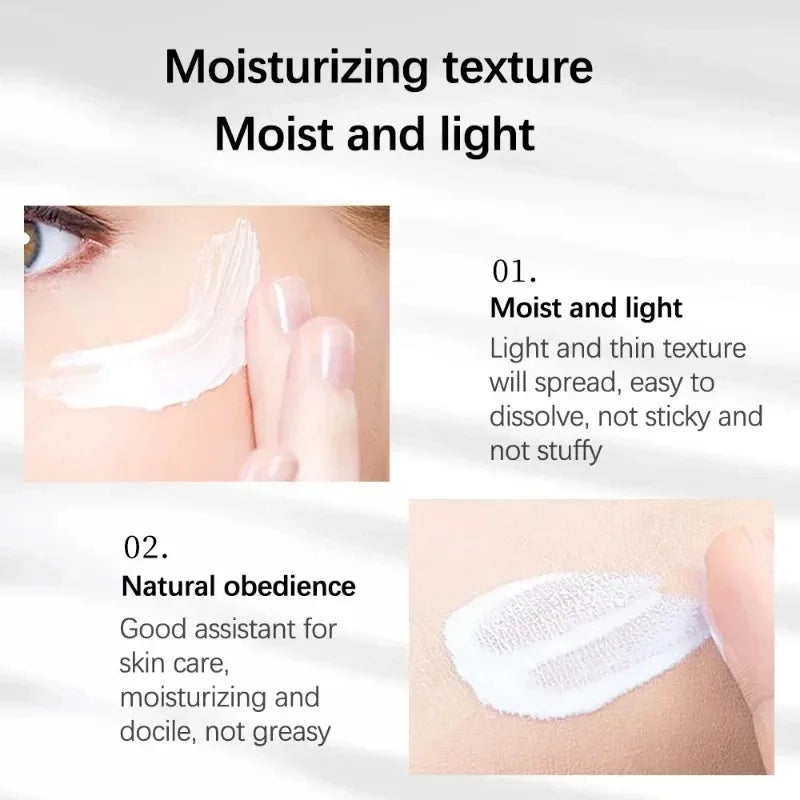 Facial cream jar for fading dark spots and freckles, brightening skin with niacinamide and vitamin E.