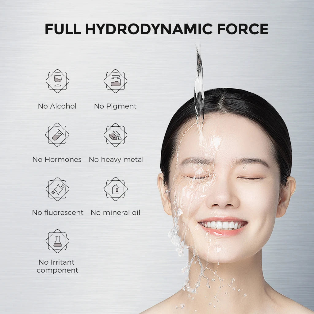 Moisturizing sheet mask for face with hyaluronic acid and niacinamide