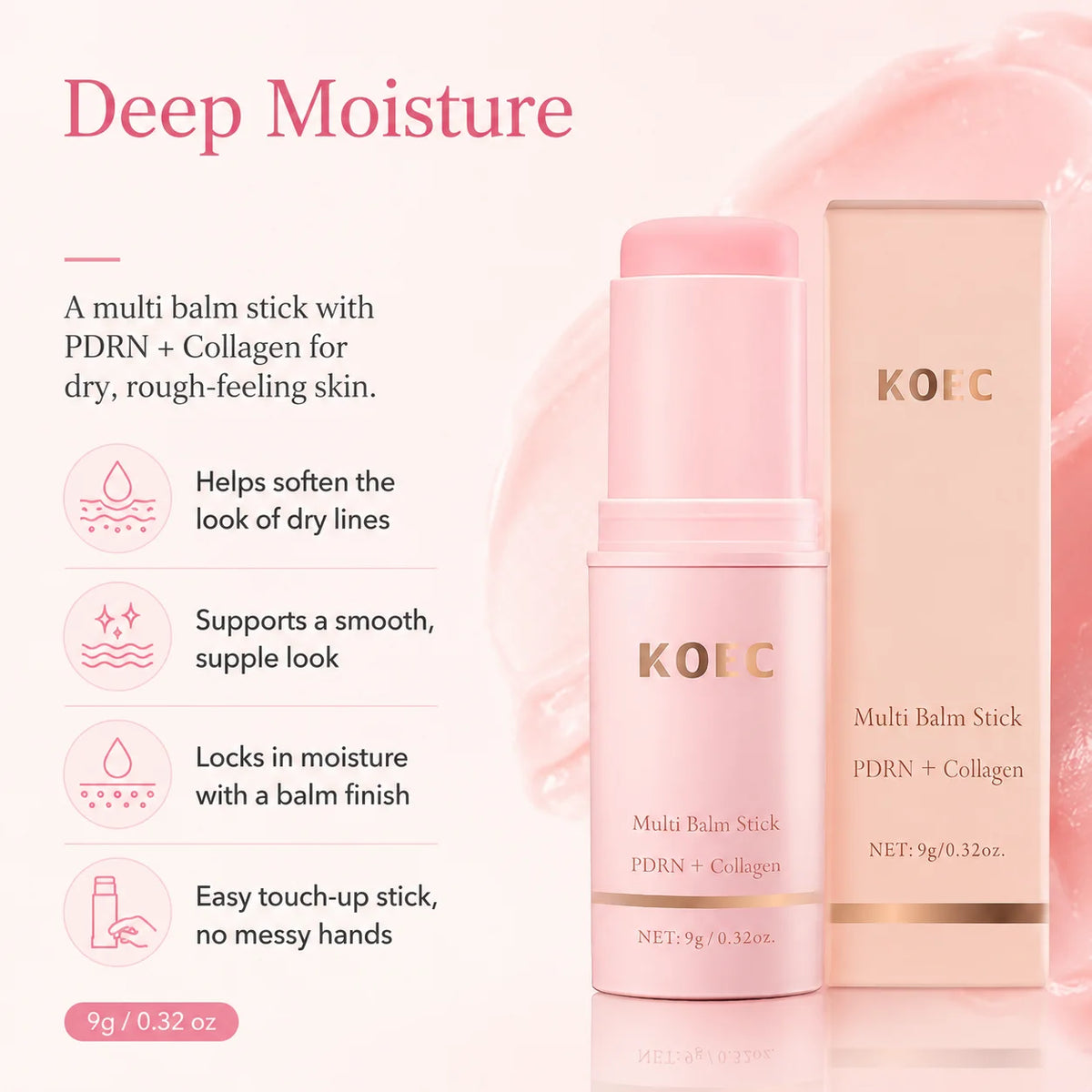 KOEC PDRN + Collagen Multi Balm Stick — 9 g — product gallery image 2