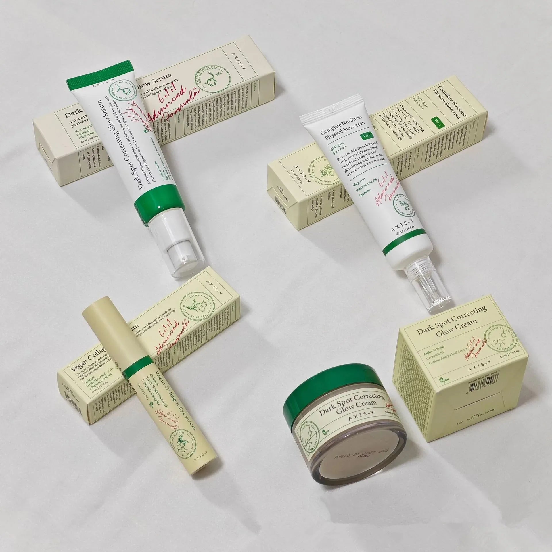 Set of skincare products targeting pores and dark spots