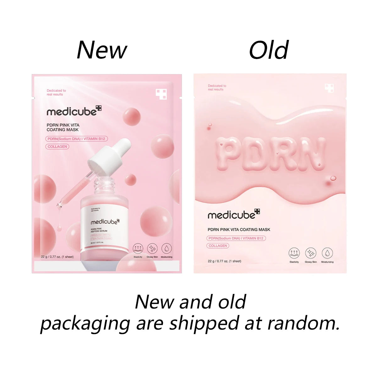 Pink sheet mask with salmon DNA PDRN serum for facial care