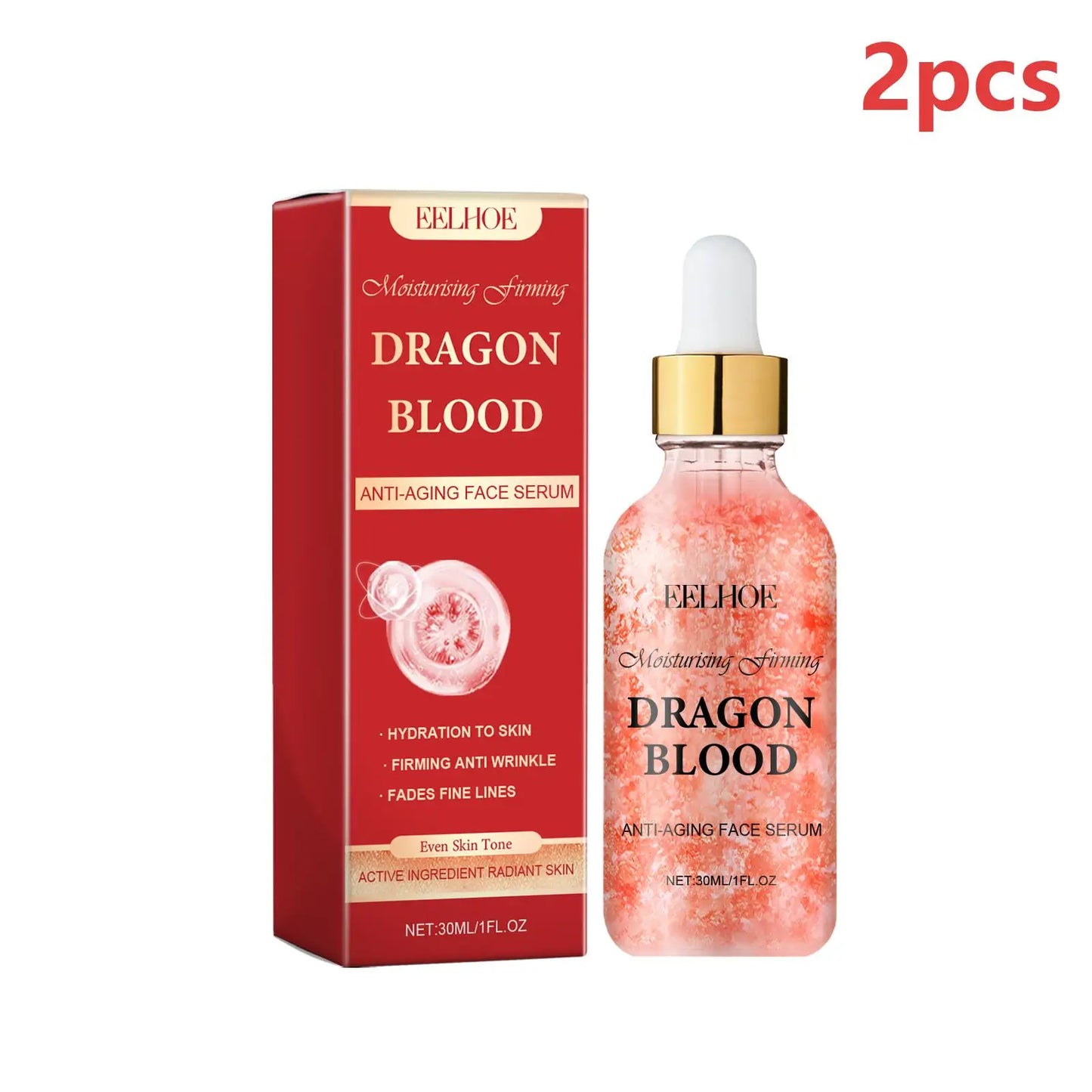 EELHOE — Dragon Blood Serum — Skin tightening effect close-up