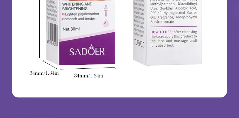 Dark spot correcting essence set featuring nicotinamide serum bottles for brighter skin