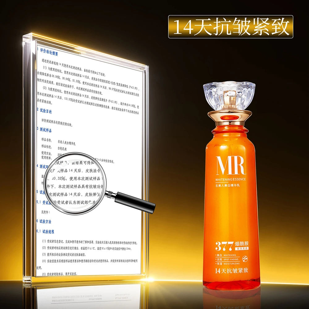 377 Nicotinamide Double Essence Firming Improve Dull Brighten Skin Facial Serum Moisturizing Face Care Essence Korean Skincare