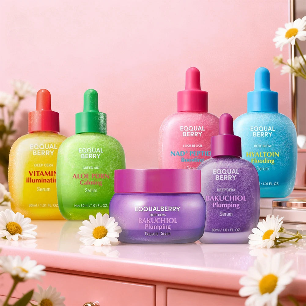 Bakuchiol and ceramide face cream jar for firming, hydration and barrier repair