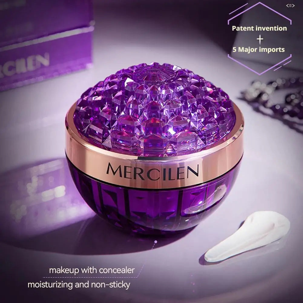 MERCILEN Active Collagen Firming Moisturizing Face Cream — collagen — jar back view on white background