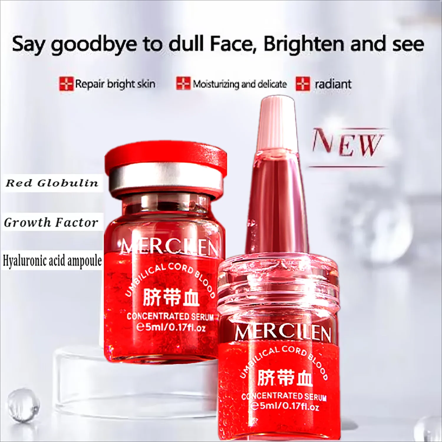 Anti-wrinkle facial essence bottle
