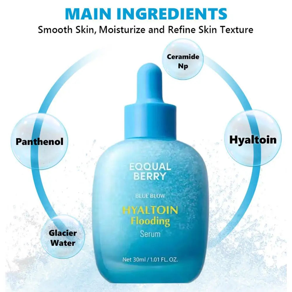 Facial serum bottle with dropper for plumping and smoothing skincare