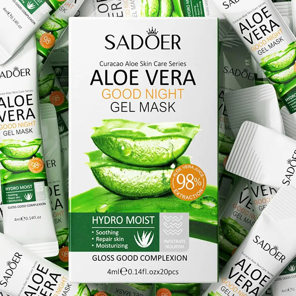 Aloe vera collagen gel overnight sleeping mask container