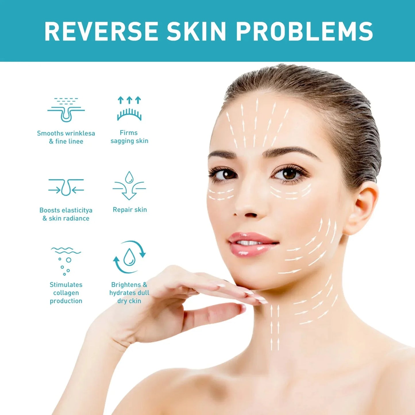 JAYSUING Nicotinamide Anti Wrinkle Serum — Nicotinamide & Collagen — Before and after fine line repair results