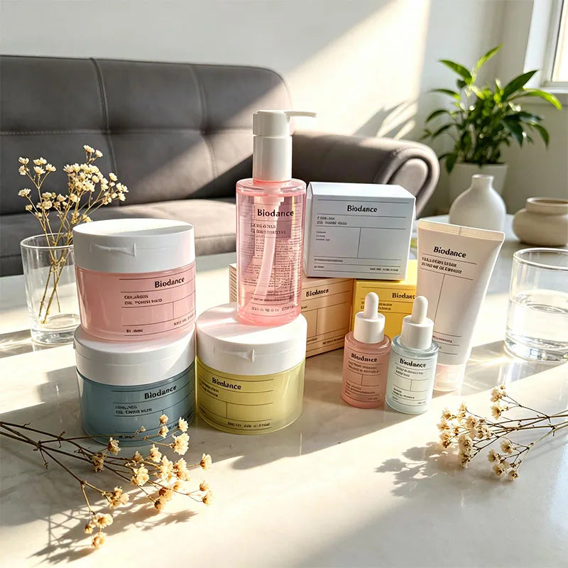 Cotton toner pads saturated with hydrating ampoule serum, promising deep moisture and skin brightening for all skin types