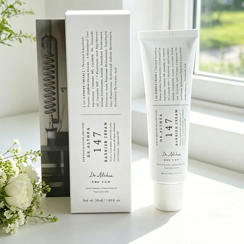 DR ALTHEA 345 Face Moisturizer Daily Soothing Cream And Mist — 345 Relief Formula — Before and after skin recovery comparison