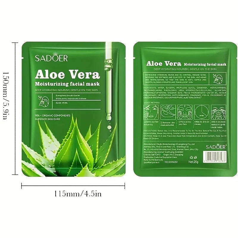 Moisturising aloe vera sheet mask sachet