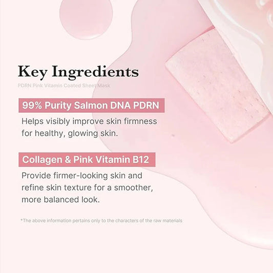 Medicube Salmon DNA PDRN Pink Vita Sheet Mask