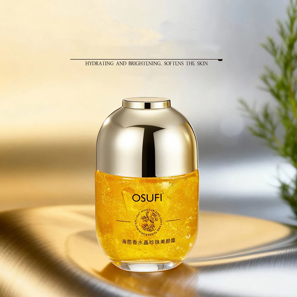 SkinSwaag Beauty — Sea Fennel Pearl Cream — Cream texture on hand