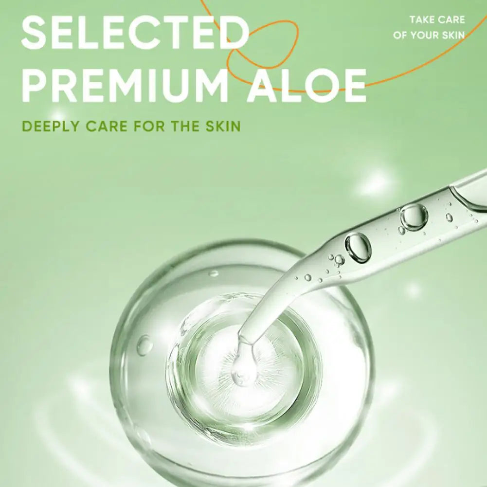 Aloe vera collagen gel overnight sleeping mask in jar with green leaf accent