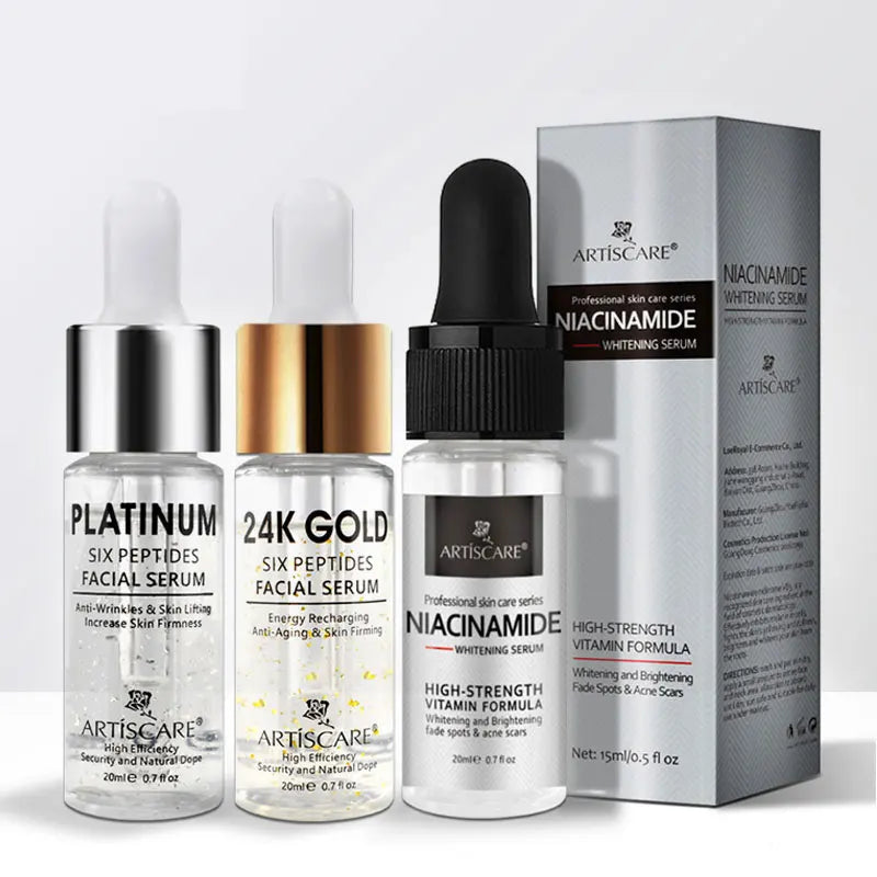 SkinSwaag Beauty ARTISCARE High Strength Whitening Nicotinamide Peptide Serum — nicotinamide + peptide — serum bottle front view on white background