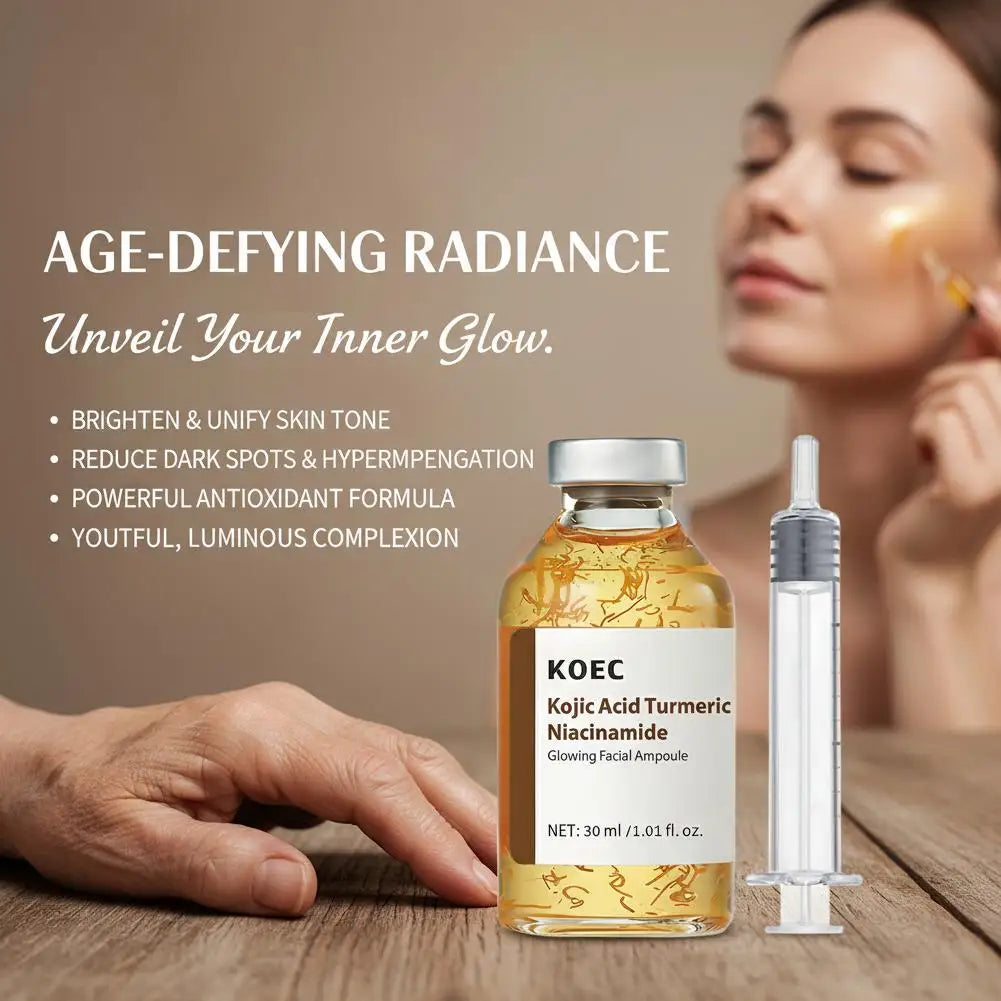 KOEC Deep Collagen Silk Peptide Serum — deep collagen + silk peptide — serum texture on hand