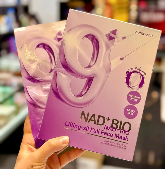 Numbuzin No.9 NAD+ BIO Lifting Mask — NAD+ bio lifting — product box front view