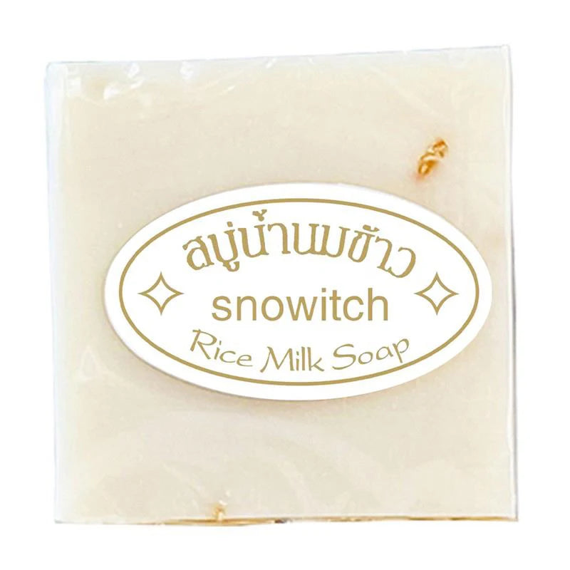 Creamy rice milk soap bar for gentle moisturizing and soft skin cleansing