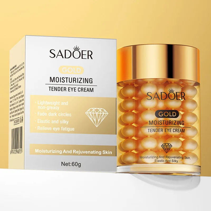 SADOER 24K Golden Eye Cream Anti Dark Circles Wrinkles Moisturizing Hydrating Anti-aging Creams Eyes Skin Care
