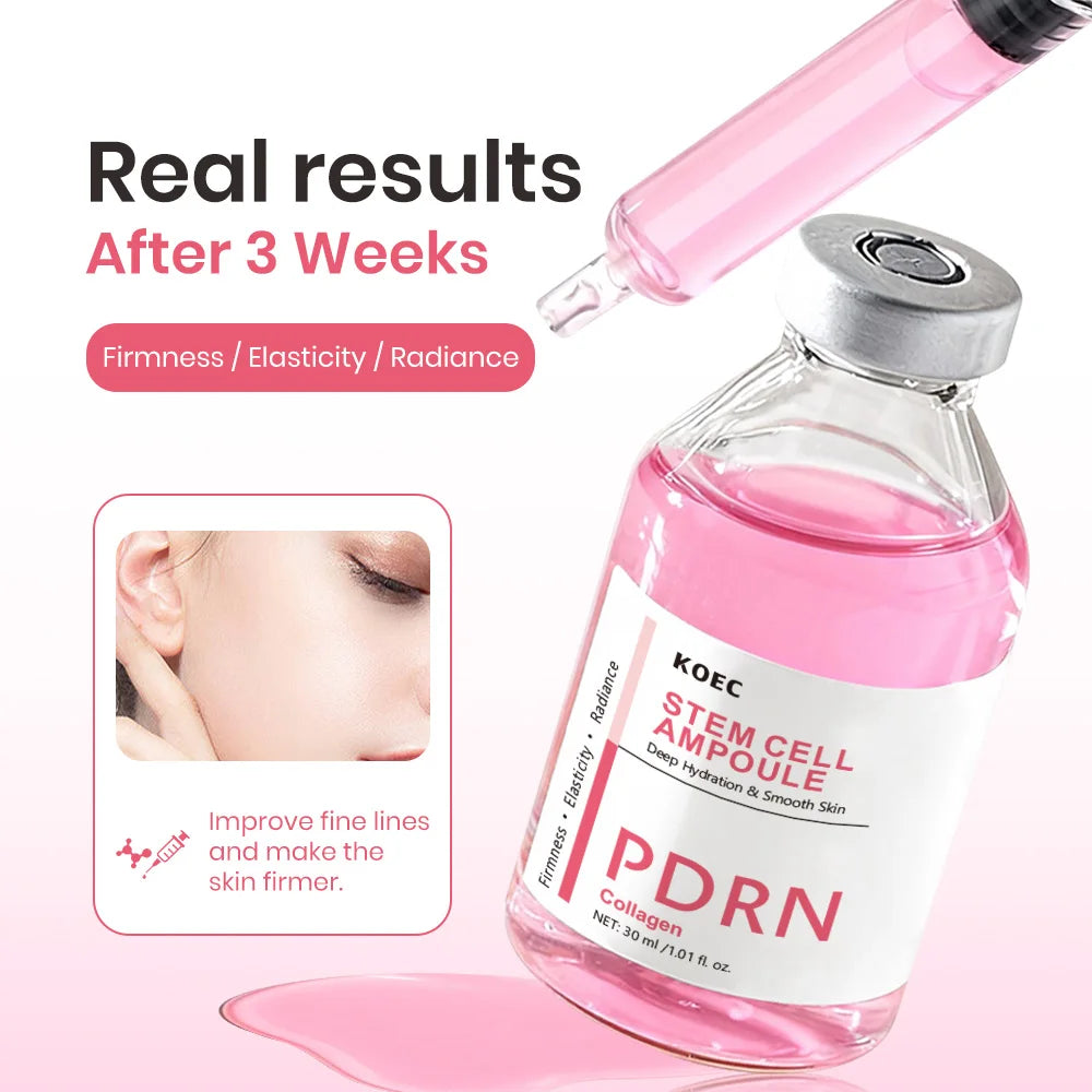 Collagen lifting ampoule serum bottle with dropper for skin care