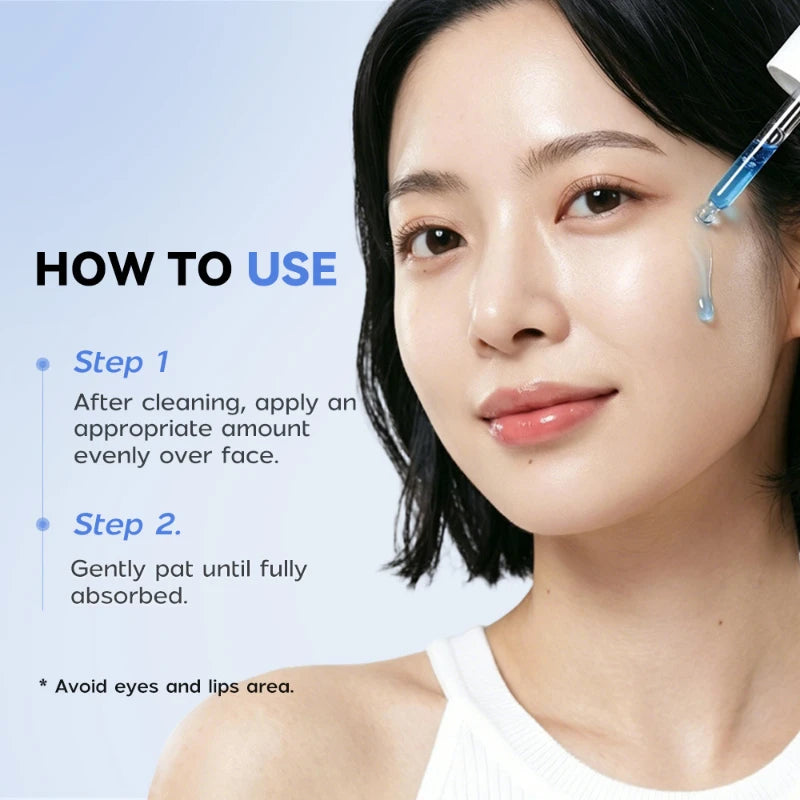 Blue Copper Peptide Bakuchiol Serum Hydrating Facial Essence Moisturizer Nourishing Firming Boosting Daily Skincare 30ml