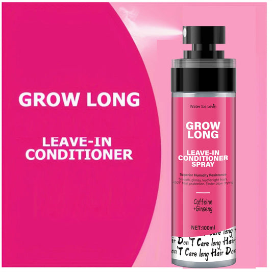 Leave-in hair spray bottle with biotin and vitamin E