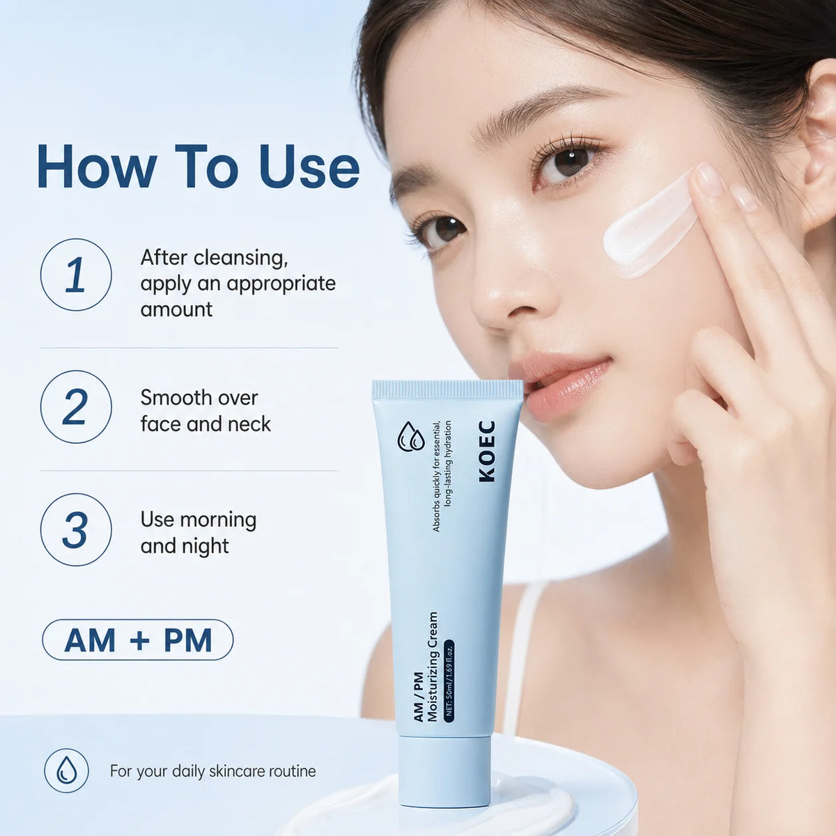 KOEC AM/PM Moisturizing Cream — 50 ml — product gallery image 4