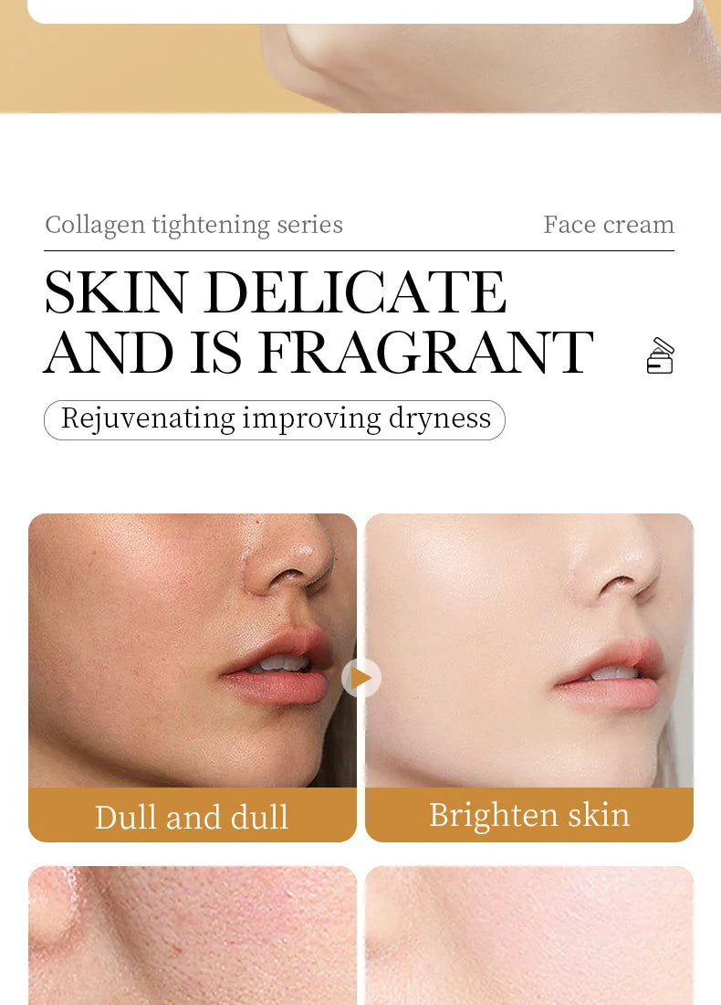 Moisturizing face cream jar for firming and hydrating skin